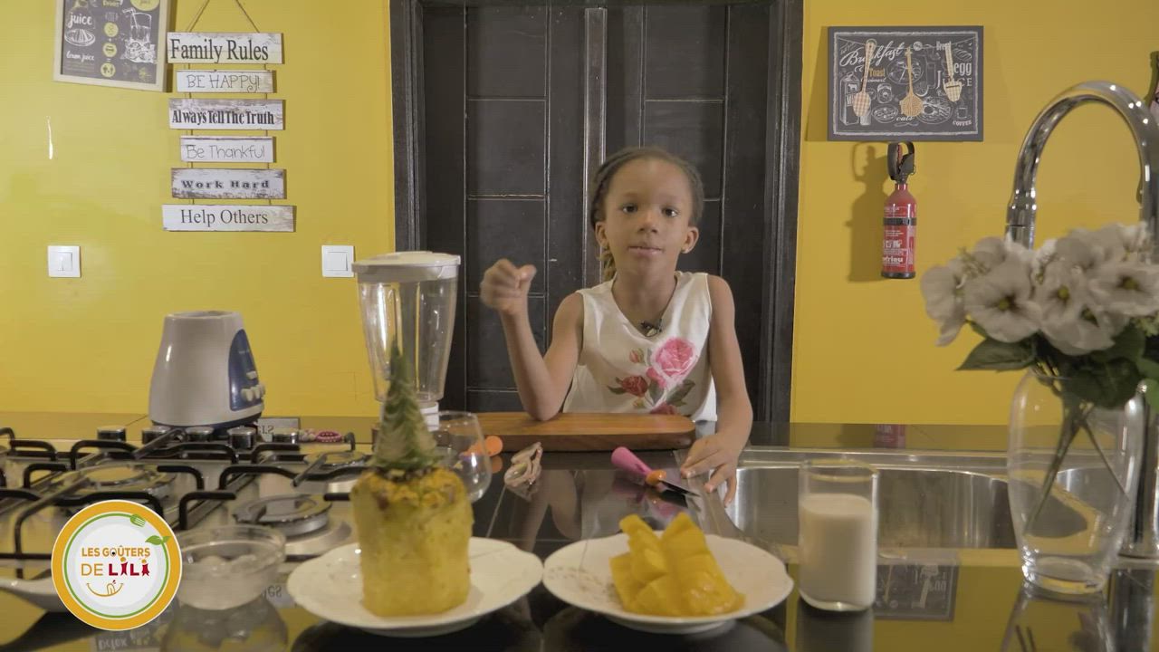 Milkshake à la Menthe-Ananas avec Sakina